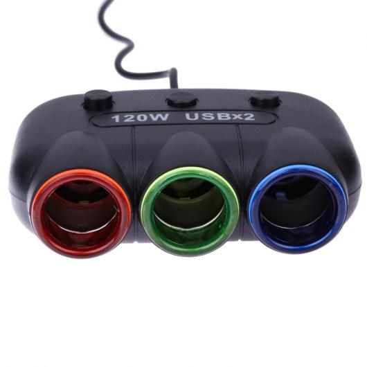 DC12-24V 120å3WAY  å  饤ץåǥ奢USBŸץŴ å iPhone Samsung MP3 AL-AA-1766 AL