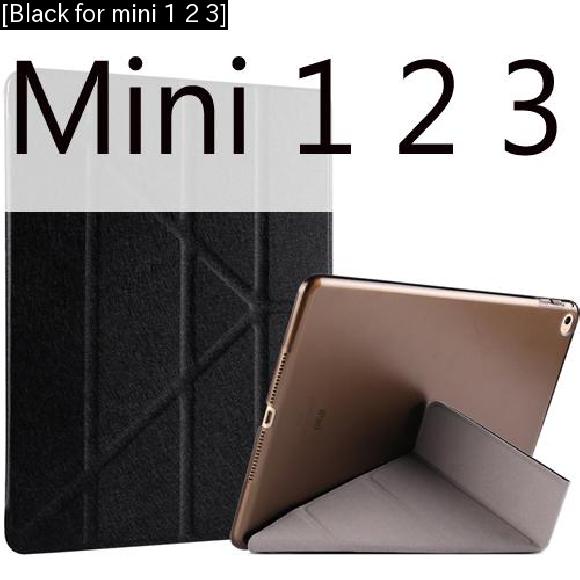 iPad iPad mini 1/2/3 1 5Ķ륯 PU쥶 С PCϡ  [Black for mini 1 2 3] AL-AA-3049 AL