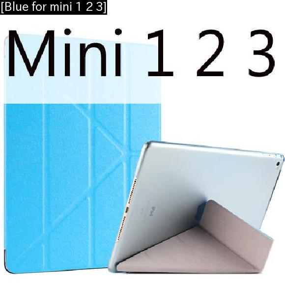 iPad iPad mini 1/2/3 1 5Ķ륯 PU쥶 С PCϡ  [Blue for mini 1 2 3] AL-AA-3052 AL