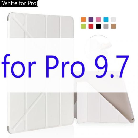 iPadケース iPad Pro 9.7 ケース マルチ 三つ折りスタンド カバー アップル オートスリープ ウェイクアップ [White for Pro] AL-AA-3082 AL