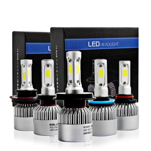 2ԡ H4 LED H7 H11 H1 H3 9005 9006 COBå S2 72W 8000lm 6500K 12V [6500K 72W 8000LM] [9008/H13 Hi/Lo] AL-AA-3879 AL