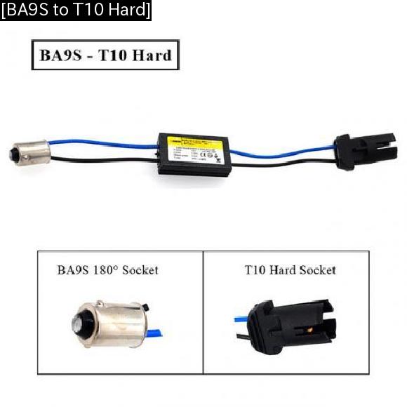 󥻥顼 2ԡ ϡɥե T10 BA9S LED CAN-BUS ǥ BA9S T10 ˥ 󥻥顼 12V [BA9S to T10 Hard] AL-AA-4265 AL