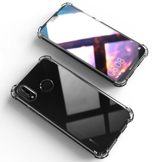 ޥۥ HUAWEI  Ѿ׷⥷ꥳ TPU ե С  ץ饹 ٤3Хꥨ Transparent/Transparent black/Transparent blue ٤3Ŭ P20/P20lite/P20Pro AL-AA-5096 AL