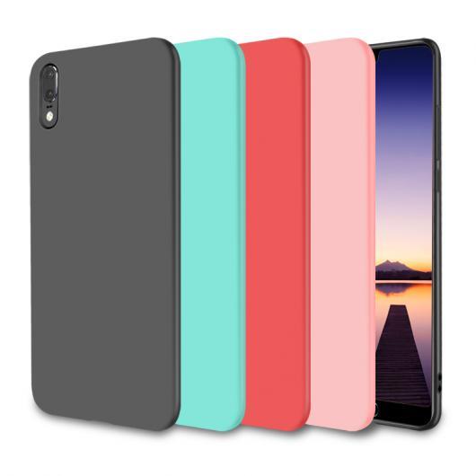 スマホケース HUAWEI シリコン ケース カバー キャンディーカラー ソフト 電話 スリム 選べる4カラー ブラック/レッド/ピンク/ライトブルー 選べる3適用品 P20/P20lite/P20Pro AL-AA-5183 AL
