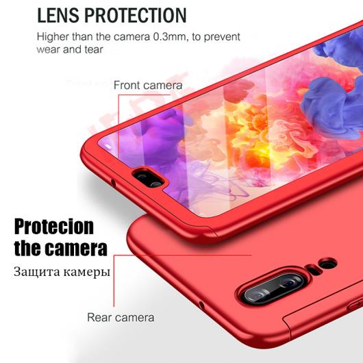 ޥۥ Huawei 360 ե С ޥåݸ  ϡ  ץ饹å 饹 Group2 ٤4Хꥨ Black Shell/Blue Shell/Gold Shell/Red Shell Nova 3e AL-AA-5629 AL
