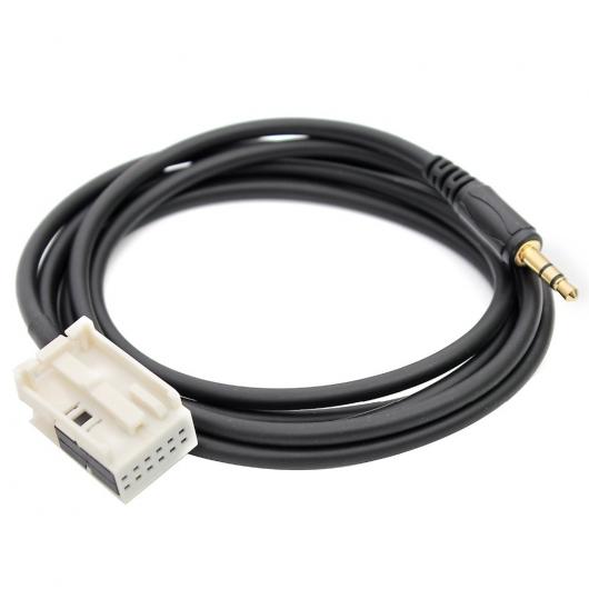 車用ケーブル 12ピン CD チェンジャー 3.5 mm オーディオ アダプタ AUX ケーブル ベンツ W169 W221 W251 W245 CL-Klasse AL-AA-6661 AL