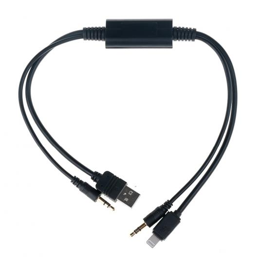 ѥ֥   3.5mm USB AUX ǥ ץ ֥ 󥿥ե 44cm BMW  AUX USB ֥ iPod iPhone 5 5s 6 6s Plus ֥å AL-AA-7063 AL