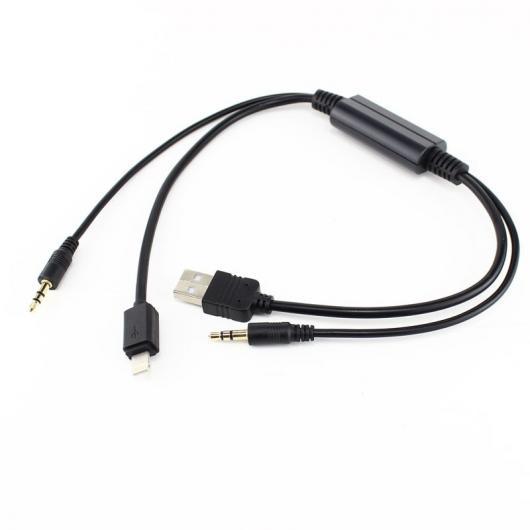 ѥ֥ ǥ ƥ쥪 AUX USB  USB AUX ץ 󥿥ե ֥ BMW E82 E87 E88 E90 E91 E92 E93 E60 2004 ʹ iPhone AL-AA-7080 AL
