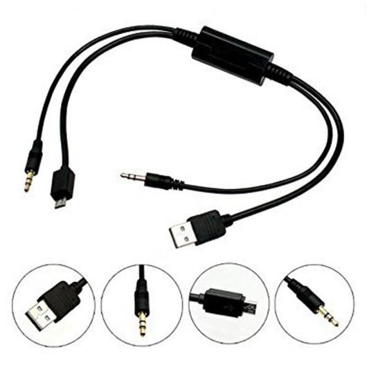 ѥ֥ USB 3.5mm ǥ å AUX ץ IDRIVE󥿥ե꡼ɥɤ3.5mm ǥ å ޥ USB Android  BMWߥ AL-AA-7111 AL