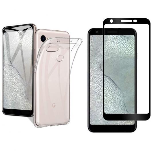 Ķ ꥢ ե TPU  2.5D 9H ե륫Хå  饹 ݸե ٤2Ŭ Pixel3aPixel3aXL AL-AA-9771 AL