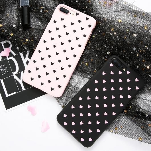 ޥ С   ϡ PC åץ  001:White Pink Heart002:Black Pink Heart Galaxy S7Edge, S7, S8, S8Plus, S9, S9Plus, S10, S10+ AL-BB-0700 AL