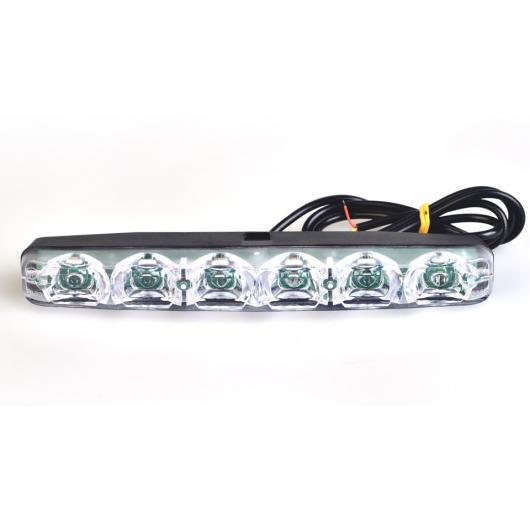 2 PCS ǥ奢륫顼 LED ǥ˥󥰥饤ȥ DRL ե   ʥ 饤ȥ֥饤ȥۥ磻 6000 18K White turn Yellow AL-BB-1063 AL