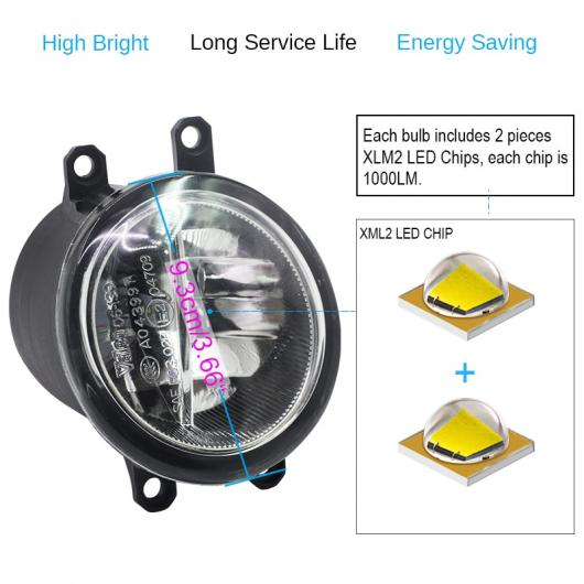 2 4000LM LED Х ե饤 ǥ DRL 12 ȥ西  2009 2010 2011 2012 ۥ磻,  AL-BB-1064 AL
