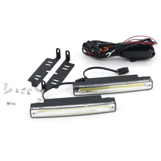 2ԡ 8å COB ɿ ǥ ˥󥰥饤 6500K LED DRL  ե 12V 24V  ή ɥ饤 A 2 lines, B 3 lines AL-BB-1092 AL