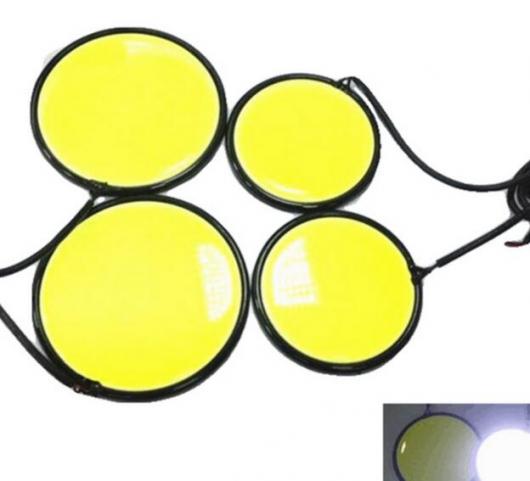 2ԡ ϥѥۥ磻 DRL COB饦 LED ե饤120å ȥ饤 ǥ ˥ 65mm, 80mm AL-BB-1104 AL