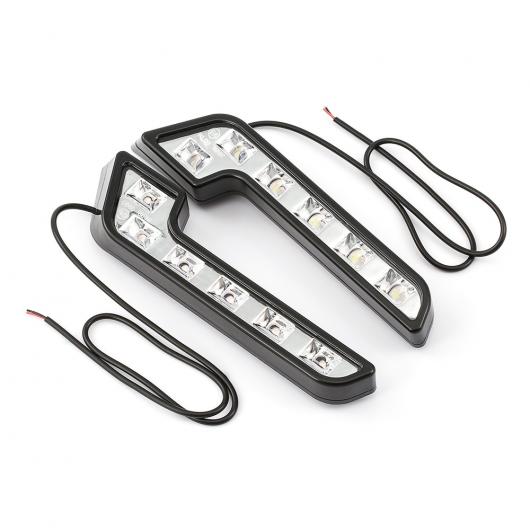 2 6LED ˥С ɥ饤ӥ  ե  12 12V DRL ǥ  ۥ磻  LED ˥  AL-BB-1116 AL