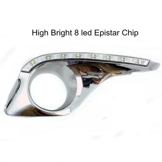  ⵱ ǥ ˥󥰥饤 ե DRL 饤 12V DC 8LED ȥ西 ϥ 2012-2013 С 饤 White AL-BB-1205 AL