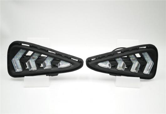  2 ȥ西  2015 2016 2017 ǥ 饤ȥե ˥ 12V LED DRL  ʥ  White and Yellow AL-BB-1227 AL