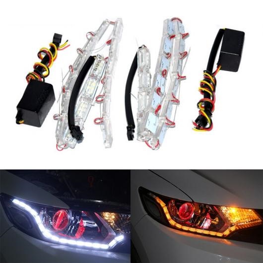 2  16 LED DRL  ե쥭֥ ۥ磻 С ǥ ˥󥰥饤 󥷥ʥ饤 ǥBMW VW ۥ ȥ西 ܥ ޥĥ ۥ磻 6000K AL-BB-1288 AL