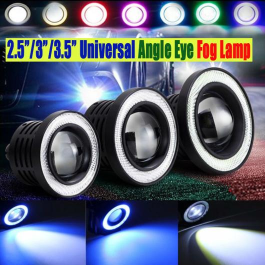 ɿץ LED CCFLե饤 12V SUV ATVե ۥ磻 ֥롼  å ԥ ǥ ˥ White fog light ٤6Хꥨ White angleGreen angle 89mm AL-BB-1312 AL
