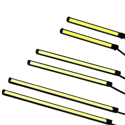 2ԡ ǥ˥󥰥饤 COB DRL ۥ磻 ֥롼 DC 12V Ķ LED DRL ȥå  white 150mm AL-BB-1316 AL