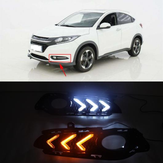  2 DRL HRV HR-V 2014 2015 2016 2017 2018  饤ȥե饤ȥץإåɥ  ʥ White and Yellow AL-BB-1332 AL