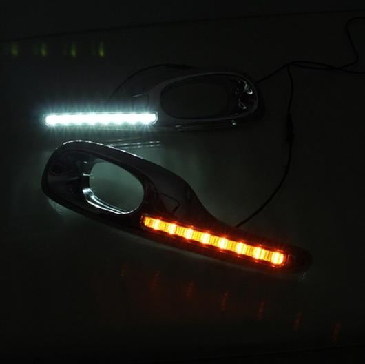 1ڥ LED ǥ˥󥰥饤 ۥ 㥺եå2011 2012 2013 DRL ե ˥󥰥ʥ饤 White and Yellow AL-BB-1348 AL