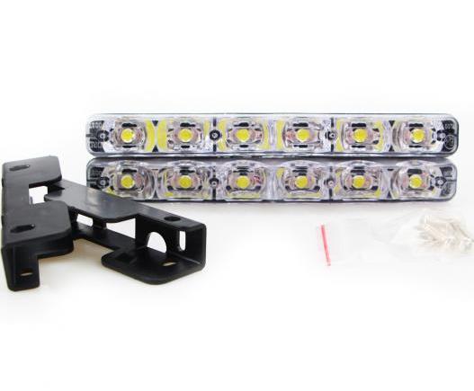 2ԡ ˥С Υ ۥ磻 6 LED ǥ˥󥰥饤 DRL ɿ LED ɥ饤ӥ󥰥եץ饤 ۥ磻 AL-BB-1369 AL