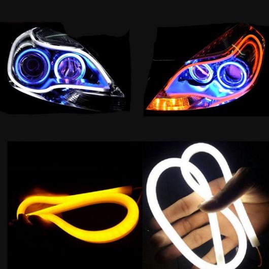 2ԡ 60cmꥫ LED DRL 󿮹泰饤 ǥ ˥󥰥饤  12V ٤2Хꥨ white and yellowwhite and red AL-BB-1384 AL