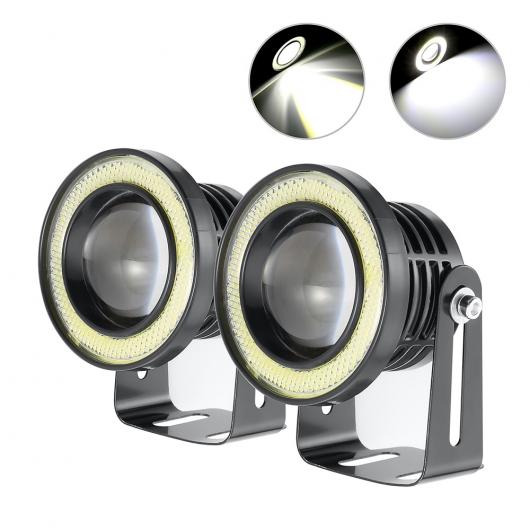 LED եץ󥸥   ǥ ˥󥰥饤 2.5   DRL COB LED ۥ磻 Хѥإåɥ饤 DRL AL-BB-1453 AL