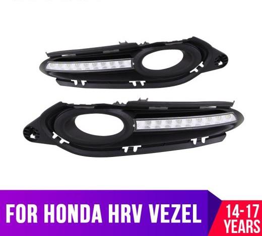ǥ˥󥰥饤 DRL LED ۥ HRV  2014 2015 2016 2017 ȥ꡼ޥƥ  顼󥷥ʥ LED ե 12V Thailand version car AL-BB-1500 AL