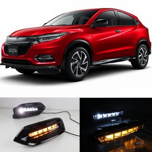 2個 LED ホンダ HRV HR V ヴェゼル  イエロー カラーターン