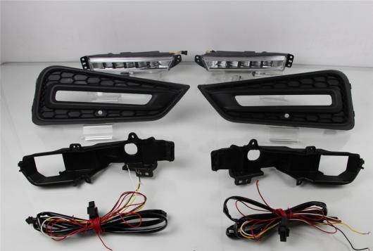 2 12V DRL ƥ 2015 2016 2017  顼˥ ʥ եץǥ饤 LED ǥ˥󥰥饤 White Yellow blue AL-BB-1603 AL