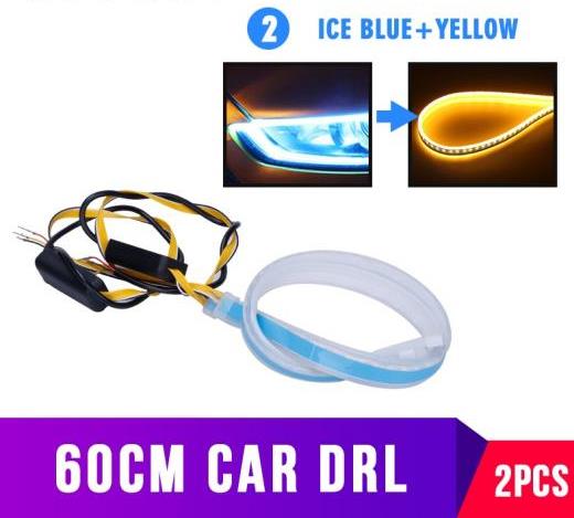 DRL ե쥭֥ 塼֥ȥå LED ǥ˥󥰥饤 ȥå  ʥ   2 ٤4Хꥨ Red To YellowIce Blue To Yellow 45CM (17.72 INCH ) AL-BB-1638 AL