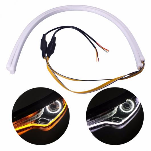 2 60cm ˥С ե ǥ˥ 饤 ե쥭֥ 塼֥ LED ȥåץۥ磻 DRL  ؼ 6000K White and Yellow Multi AL-BB-1658 AL