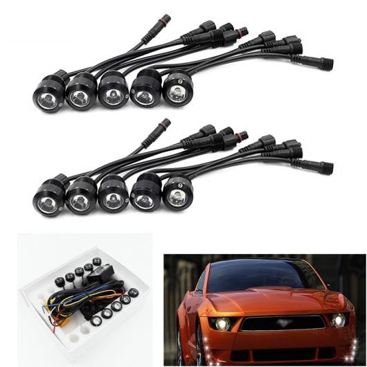 10ԡ å ¿ǽ LED DRL ǥ ˥ 饤 ƥ󥰥륢 եȥ Trun White Light Black Body AL-BB-1737 AL