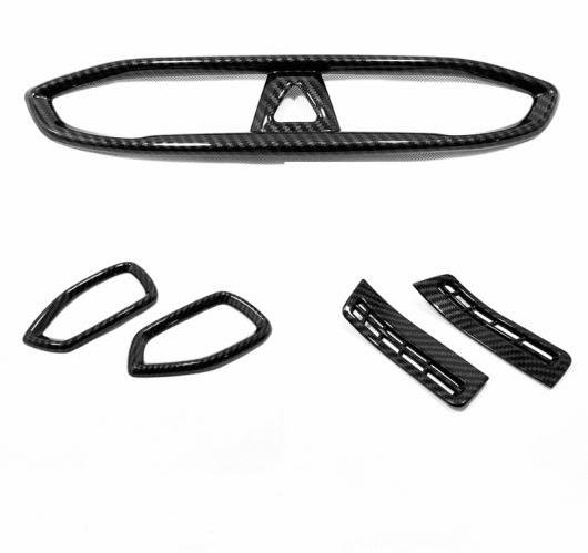 ҥ SANTA FE 2019 2020 󥿡 ȥ  ե  ٥ ܥ եС ȥ ٤2Хꥨ Carbon Fiber 5PCSBeige AL-BB-6968 AL