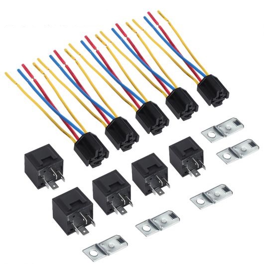 5 å DC 12V SPDT 졼 4 ԥ 磻 W/ϡͥå 40 AMP 졼졼å ꡼ AL-BB-7488 AL