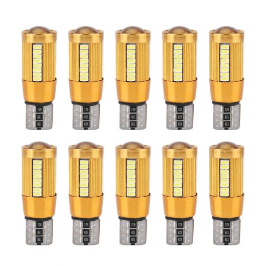 10個 T10 3014 38SMD LED デコード CAN-BUS バルブ エラーフリー幅ランプナンバープレートライト LED ストリップライト バルブ ホワイト 6000K AL-DD-0880 AL