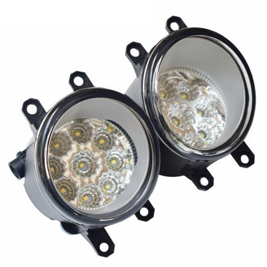 車部品 LED フォグライト 適用: トヨタ ウィッシュ MPV ZNE1 ANE1 2005-2009 左 右 フロント バンパー フォグ ランプ ライト LED (ホワイト)・ハロゲン (ウォーム ホワイト) AL-EE-3423 AL