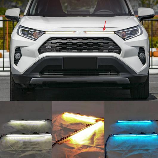  Ŭ: RAV4 2019 2020  ֥롼 󥷥ʥ ǽ 12V DRL LED ǥ ˥ 饤 С  AL-FF-0733 AL