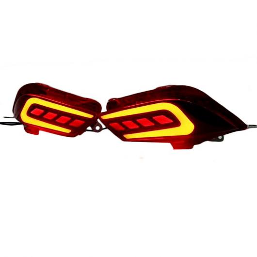  Ŭ: ȥ西  2017 ꥢ Хѡ  DRL LED ơ 饤 ֥졼 󥷥ʥ ե쥯 С 2ԡ AL-FF-1157 AL