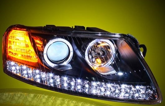 إåɥ饤 Ŭ: ǥ/AUDI A6L 2005-2008 LED إåɥ ǥ˥󥰥饤 DRL ХΥ HID 4300K8000K 35W55W AL-HH-0008