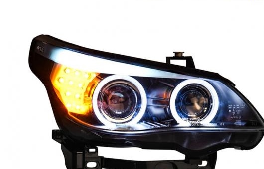  إåɥ饤 Ŭ: BMW/ӡ֥塼 E60 520 525 2003-2008 LED إåɥ ǥ˥󥰥饤 DRL ХΥ HID 4300K8000K 35W55W AL-HH-0024