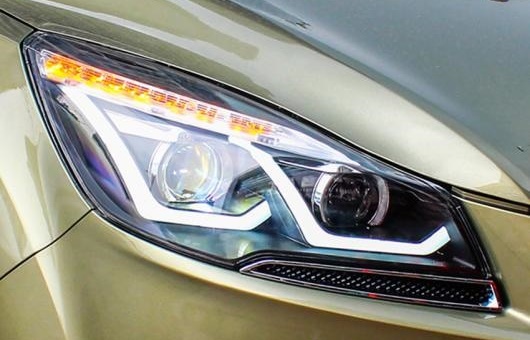  إåɥ饤 Ŭ: ե/FORD  13-15 LED إåɥ ǥ˥󥰥饤 DRL ХΥ HID 4300K8000K 35W55W AL-HH-0044