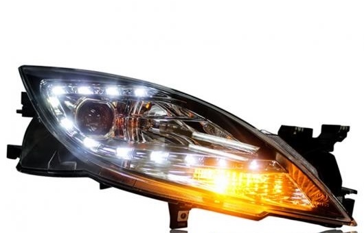  إåɥ饤 Ŭ: ޥĥ MAZDA6 2009-2014 LED إåɥ ǥ˥󥰥饤 DRL ХΥ HID 4300K8000K 35W55W AL-HH-0119