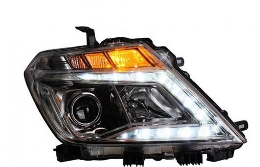 車部品 ヘッドライト 適用: 日産 パトロール 14-16 LED ヘッドランプ デイタイムランニングライト DRL バイキセノン HID 4300K～8000K 35W・55W AL-HH-0138