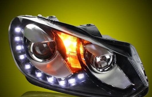 إåɥ饤 Ŭ: VW ե륯/VOLKSWAGEN  6 2010-2012 LED GOLF6 إåɥ ǥ˥󥰥饤 DRL ХΥ HID 4300K8000K 35W55W AL-HH-0194