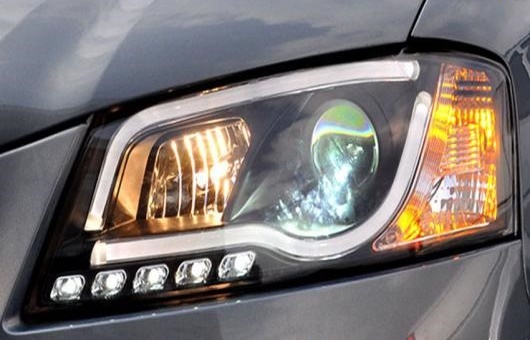  Ŭ: ǥ/AUDI A3 إåɥ饤 2008-2012 LED DRL  ֥ ӡ H7 HID Υ BI 4300K8000K 35W55W AL-HH-0389