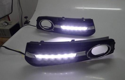  LED DRL Ŭ: ǥ/AUDI A4 B8  Х 2009-2012 ǥ˥󥰥饤 ե  饤 ۥ磻 AL-HH-0549
